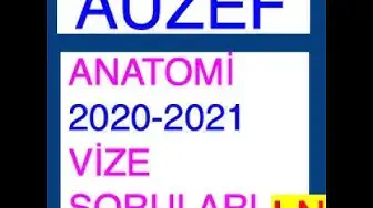 Video thumbnail for Anatomi 2020 - 2021 Vize Soruları