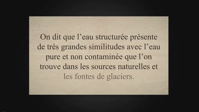 'Video thumbnail for Comment faire de l'eau structurée ? - Eau Hexagonale'