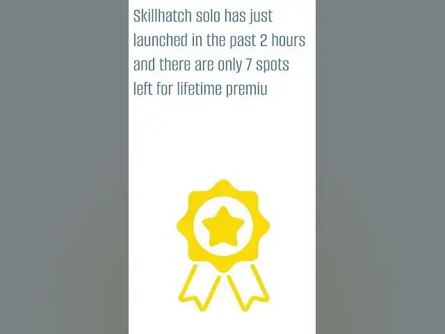 Video thumbnail for Get lifetime premium access now #premium #skillhatchsolo