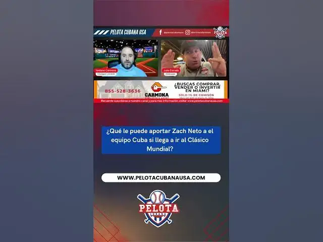 Video thumbnail for ¿Qué le puede aportar Zach Neto al equipo Cuba si llega a ir al Clásico Mundial?