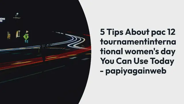 Video thumbnail for 5_Tips_About_pac_12_tournamentinternatio