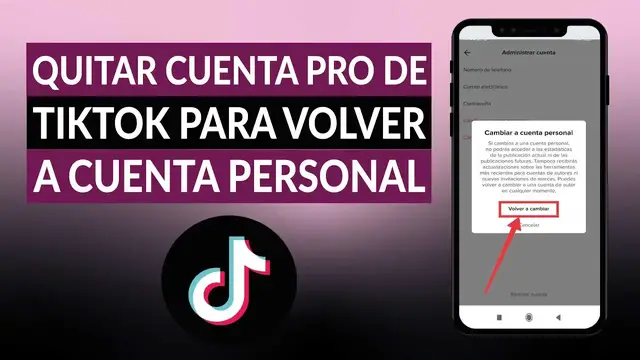 Video thumbnail for ¿Cómo quitar la cuenta Pro de TIKTOK para volver a una cuenta personal? - Hazlo así