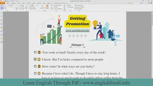 Video thumbnail for English Conversation Practice - Getting Promotion