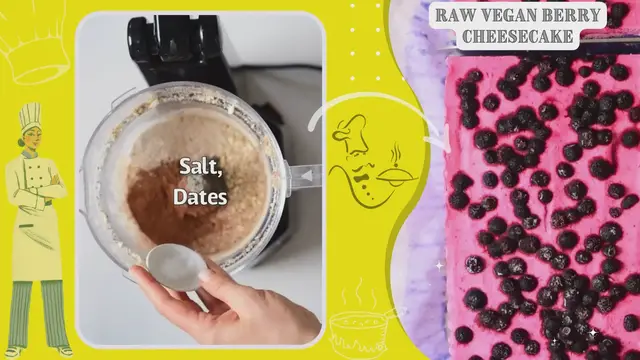 Video thumbnail for Raw Vegan Berry Cheesecake