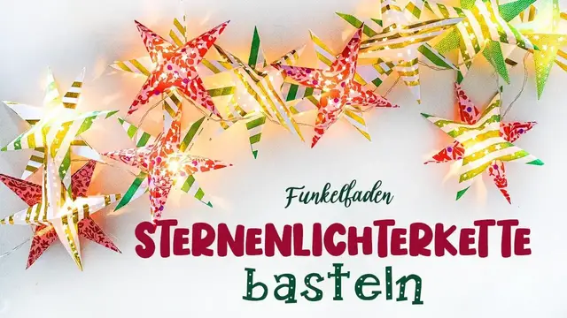 Video thumbnail for Anleitung Sterne basteln mit Lichterkette ⭐️ Einfaches DIY mit gratis Plotterdatei ⭐️