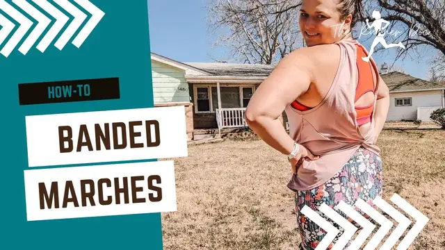 Video thumbnail for Banded marches for runners hip flexor tightness