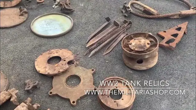 Video thumbnail for WW2 Tank Relics for Sale! New tank parts & Jerrycans now in stock.