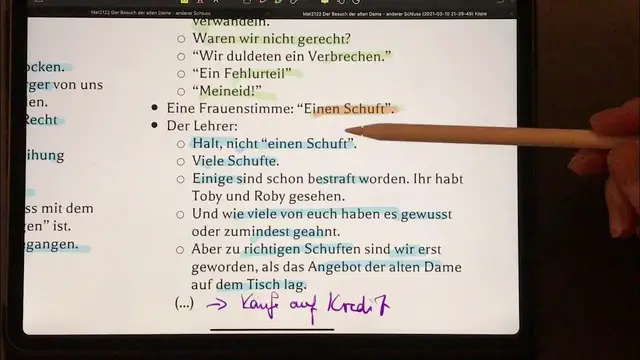 Video thumbnail for Kreativ-Tipp: Ein anderer Schluss für das Drama: „Der Besuch der alten Dame“