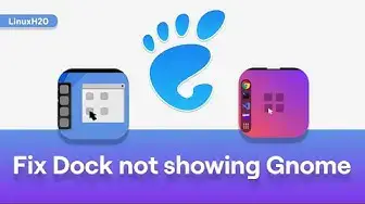 Video thumbnail for Fix dock not showing issue in Gnome