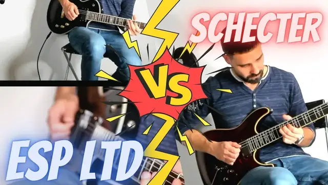 Video thumbnail for Schecter Hellraiser C-1 vs Esp Ltd EC 1000