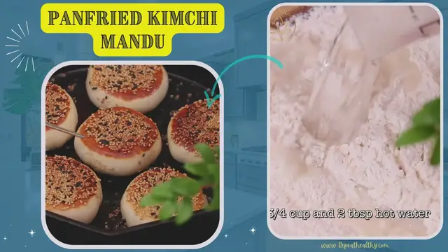 'Video thumbnail for Panfried Kimchi Mandu'