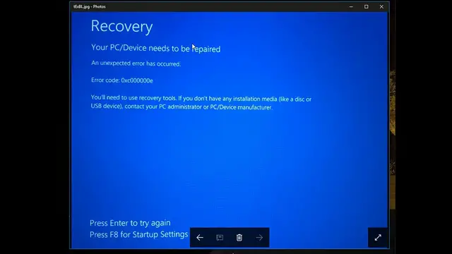 'Video thumbnail for (Easy Fix) Windows 10 Boot Error Code 0xc00000e BSOD'