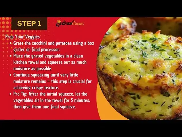 Video thumbnail for Best Homemade Crispy Parmesan Zucchini Potato Muffins – Easy & Delicious