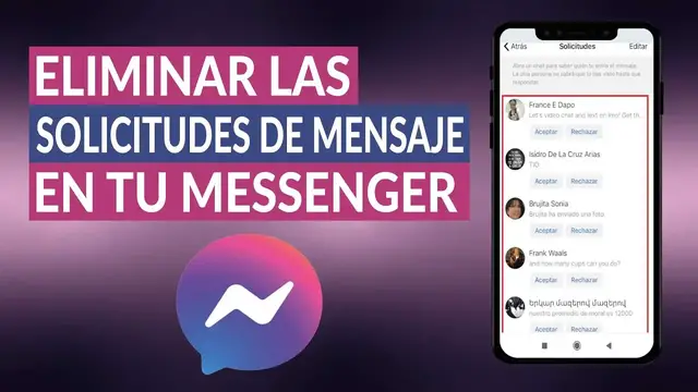 Video thumbnail for ¿Cómo eliminar las solicitudes de mensaje en tu MESSENGER? - Sin molestias