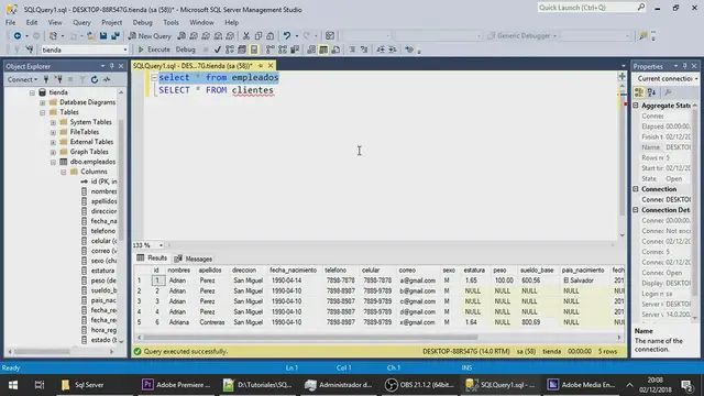 Video thumbnail for 17 - Eliminar Registros： Comando DELETE SQL Server