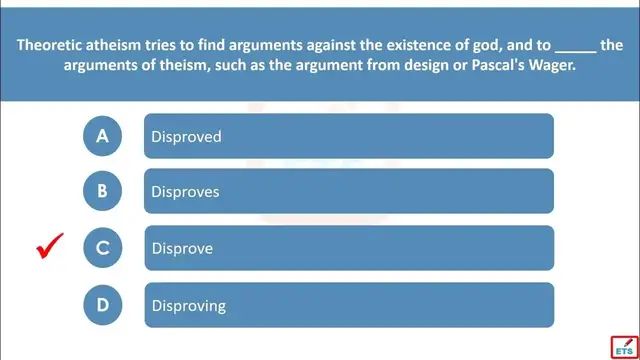 Video thumbnail for English Verb Tenses: Disprove, Disproves, Disproved, Disproving Quiz