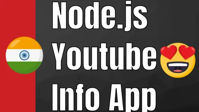 Video thumbnail for How to Get Youtube Video Information in Node.js Using Youtube Info Library