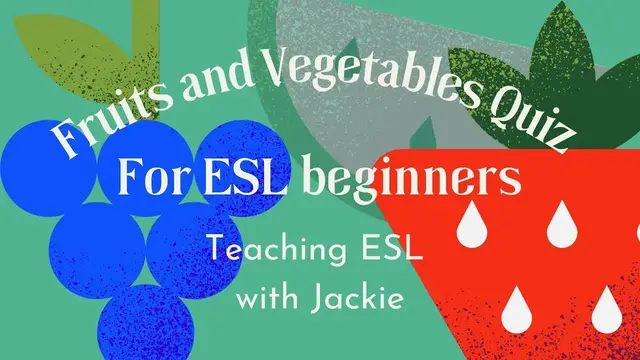 Video thumbnail for 10 Fruit and Vegetable ESL Game | TEFL Activities, Worksheets & Lesson Plans for kids or beginners