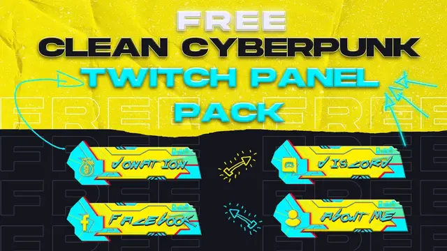 Video thumbnail for Free - Clean Cyberpunk 2077 Twitch Panels pack  | Twitch Panel Design