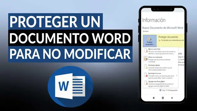 Video thumbnail for ¿Cómo proteger un documento de WORD para no ser modificado o copiado?
