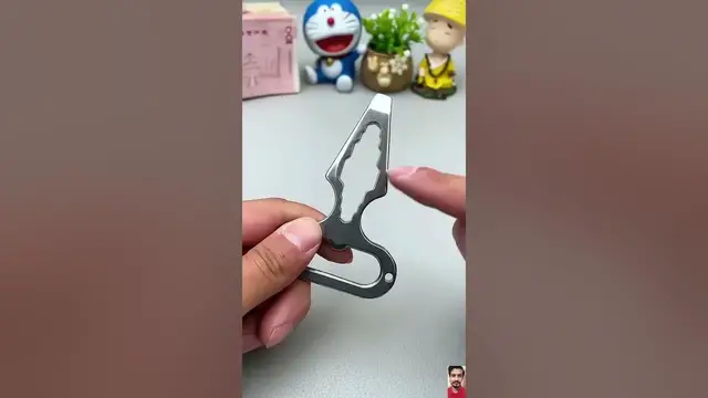 Video thumbnail for 🌟 Product Link is in Description | Ready for Anything: Keychain Multitool with Tiger Finger Design