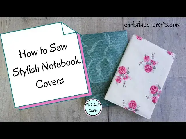 'Video thumbnail for SUPER SIMPLE STYLISH SLIP ON NOTEBOOK COVER DIY - A full Tutorial for How To Sew'