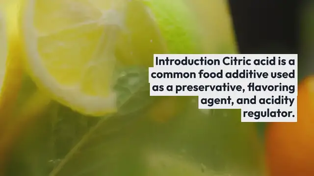 Video thumbnail for What foods have added citric acid?