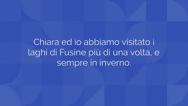 Video thumbnail for COME VISITARE I LAGHI DI FUSINE IN INVERNO