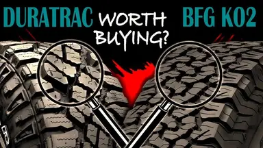 'Video thumbnail for Goodyear DuraTrac vs BF Goodrich KO2'