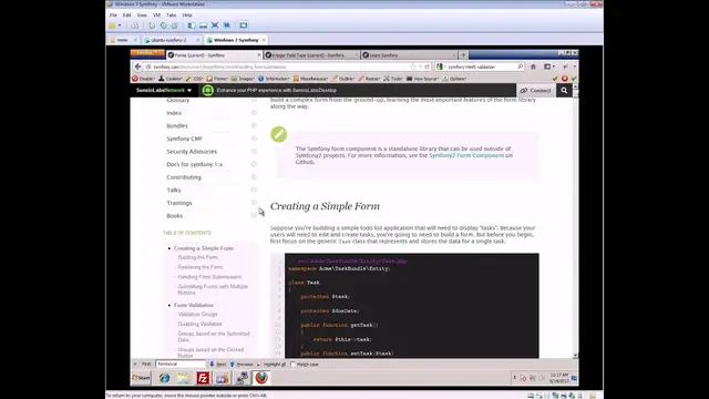 'Video thumbnail for Symfony 2.3 Beginners Tutorial - Part 6 - Forms (Introduction)'