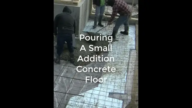 Video thumbnail for Pouring A Small Addition Concrete Floor (Beginners) #Shorts