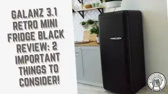 Video thumbnail for Galanz 3.1 Retro Mini Fridge Black Review: 2 Important Things To Consider!