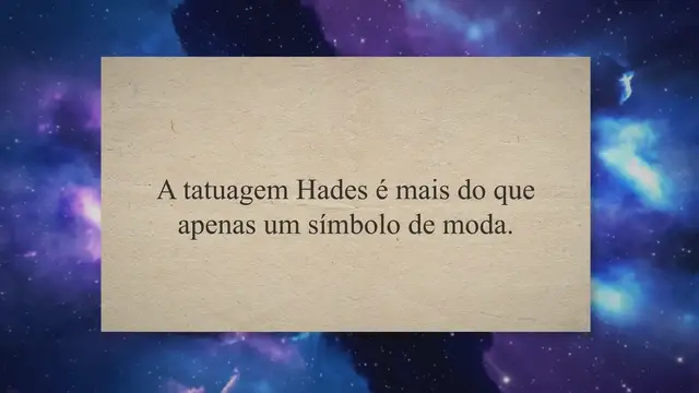 Video thumbnail for Tatuagem Hades: desvendando o significado por trás deste símbolo