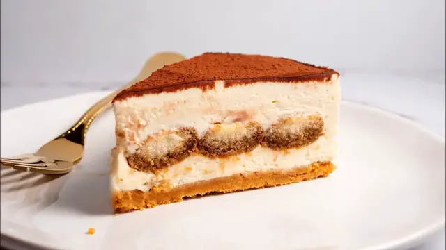 'Video thumbnail for No Bake Tiramisu Cheesecake'