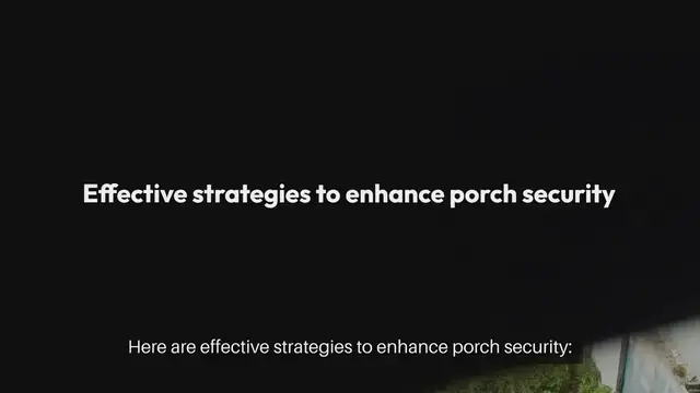 Video thumbnail for How To Secure Your Homes Porch
