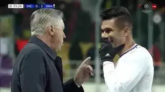 Video thumbnail for Real Madrid vs Sheriff: Casemeiro Asks Ancelotti if He Should Get A Yellow Card Against Sheriff