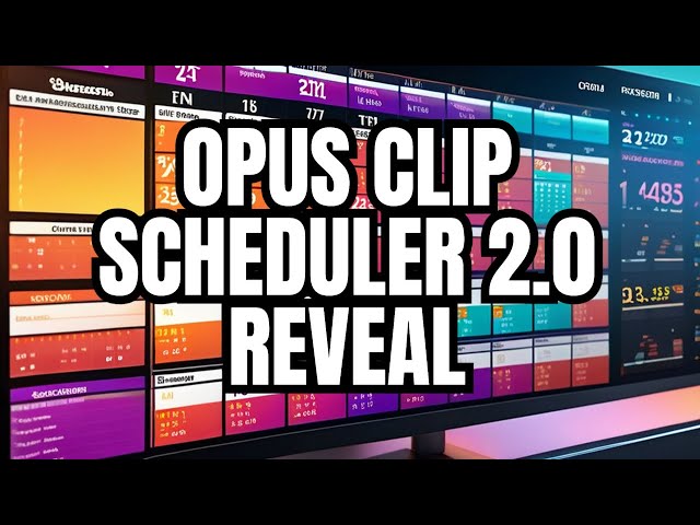 Video thumbnail for First Walkthrough of the NEW @opusclip Scheduler