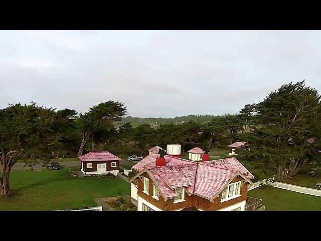 Video thumbnail for DJI Phantom Vision+ drone flight over the Point Cabrillo Lighthouse
