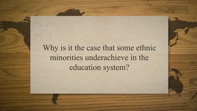Video thumbnail for Ethnic Minorities and Education