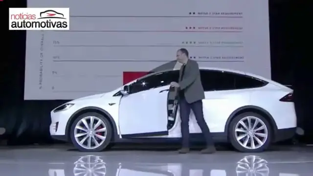 Video thumbnail for Tesla Model X - Apresentação de lançamento - NoticiasAutomotivas.com.br