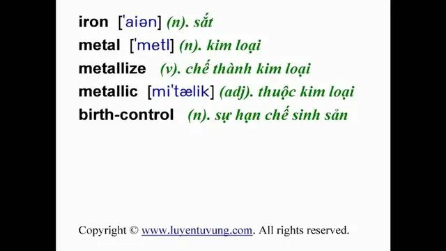 Video thumbnail for Learn English Vocabulary - Grade 11 - Unit 07 - Lesson 01