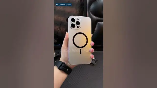 Video thumbnail for 🔌📱 Power Up with Style! 💪🧲 Magnetic Charging Metal Bumper Matte Case Cover for iPhone || #shorts