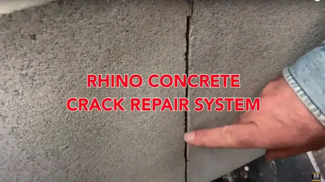 Video thumbnail for Rhino Carbon Fiber Concrete Crack Repair System