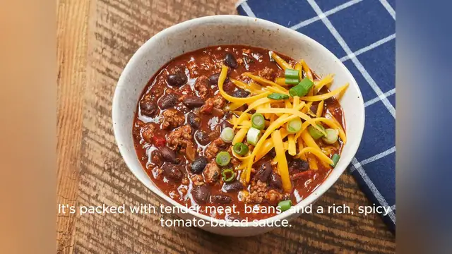 Video thumbnail for chili recipe with beans
