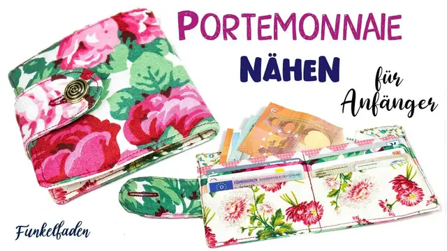 Video thumbnail for Nähanleitung Portemonnaie nähen für Anfänger -  Einfache Anleitung zum Nähen eines Kartenetuis