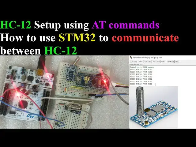 Video thumbnail for How to use HC12 with STM32 || F446 || F103 || 2 way communication