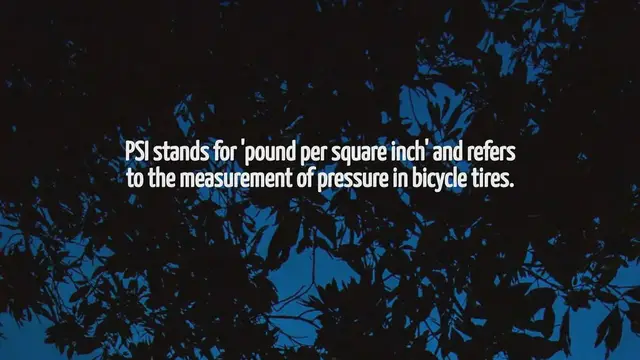 'Video thumbnail for What Psi Bicycle Tires'