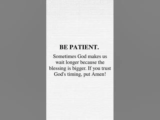 Video thumbnail for Trust God's timing. AMEN 🙏#jesuslovesyou #dailyprayer #godmessagetoday