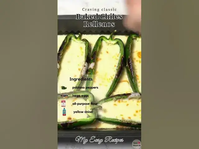 Video thumbnail for Baked Chiles Rellenos – Easy Oven-Baked Mexican Stuffed Peppers Recipe