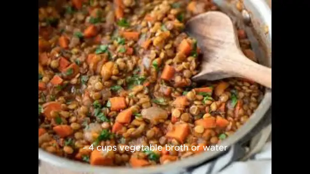 Video thumbnail for lentil recipe